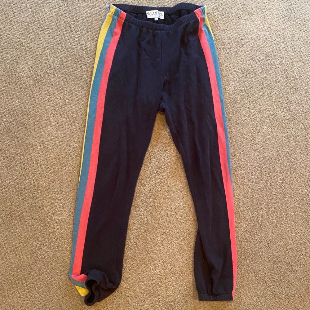 Wildfox Colorful Striped Sweatpants